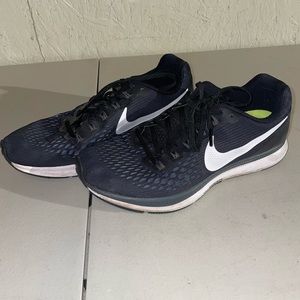 Nike Womens Air Zoom Black White Running Shoes Size 8.5